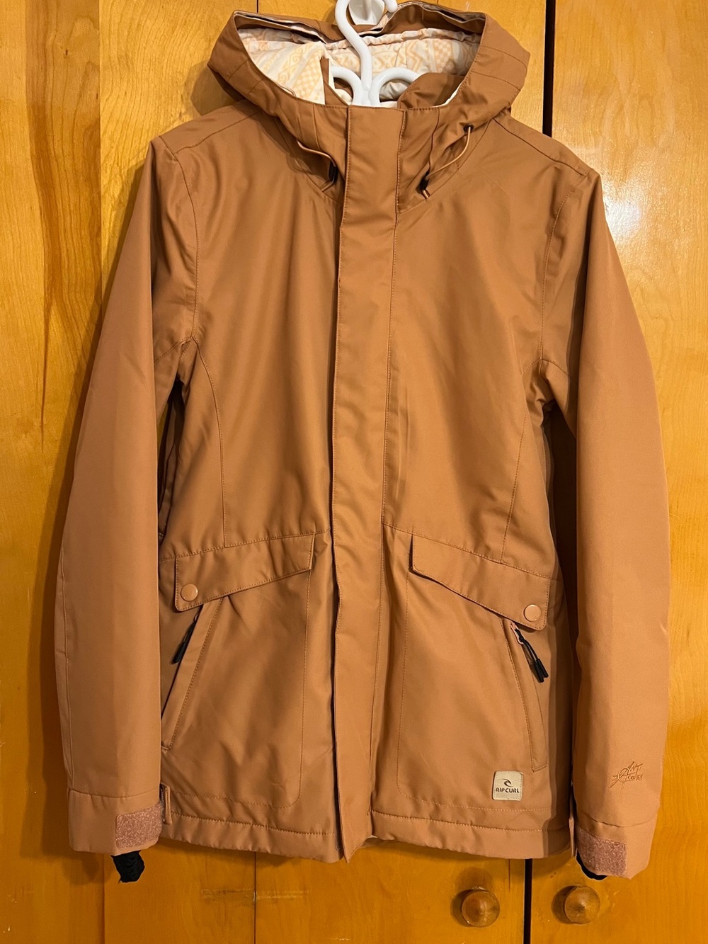Woman’s Hooded Tan Jacket